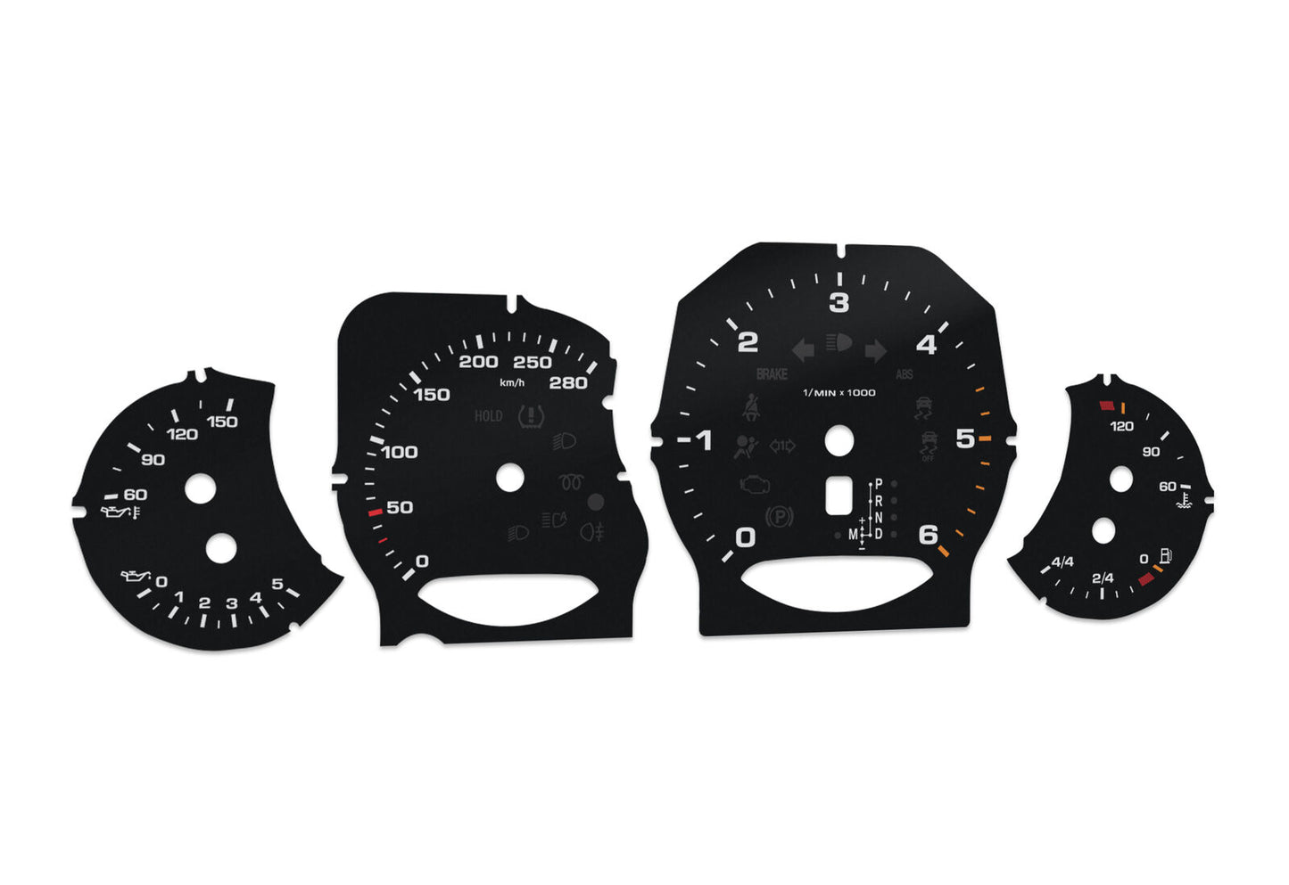 For Porsche Cayenne Diesel - Speedometer gauges from MPH to km/h Gauges