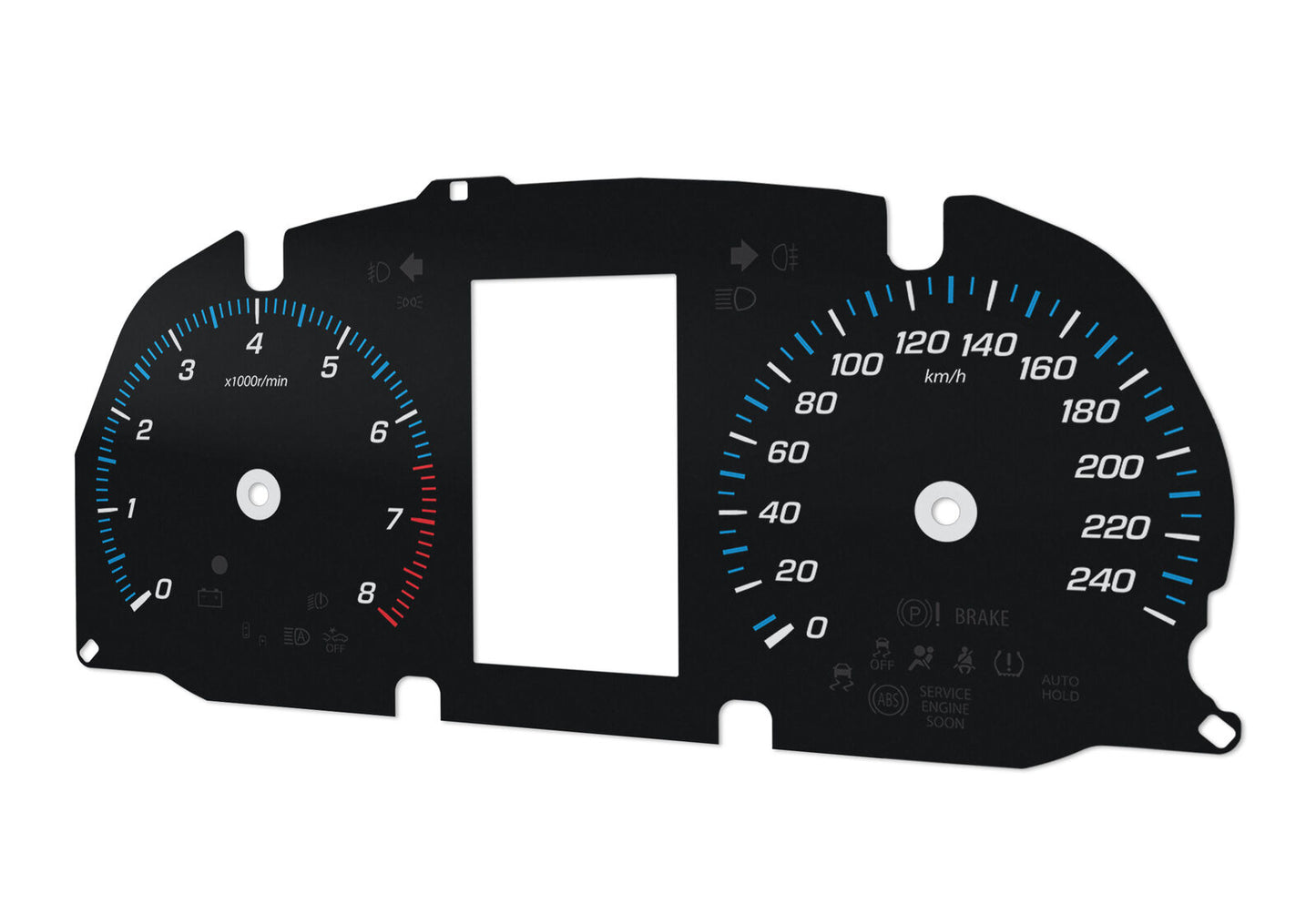 Mitsubishi Outlander  - Speedometer dials MPH to KM/H Gauges