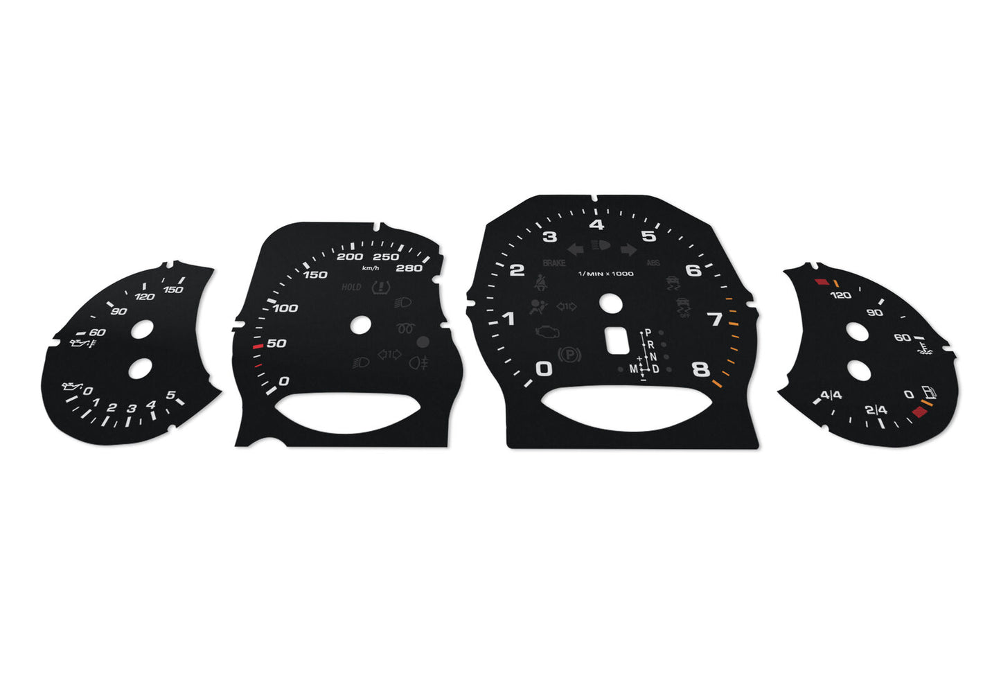 For Porsche Cayenne - Speedometer gauges from MPH to km/h Gauges