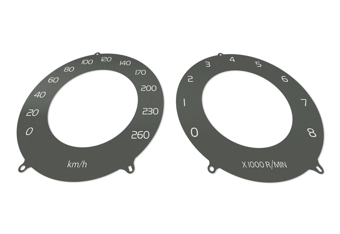 Volvo XC60 EU Brown  - Speedometer dials MPH to KM/H Gauges