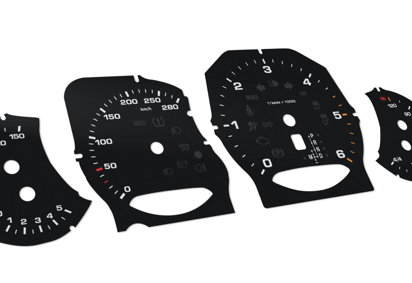 For Porsche Cayenne Diesel - Speedometer gauges from MPH to km/h Gauges