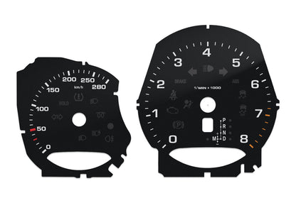 For Porsche Macan, Cayman, Boxster- Speedometer gauges from MPH to km/h Gauges