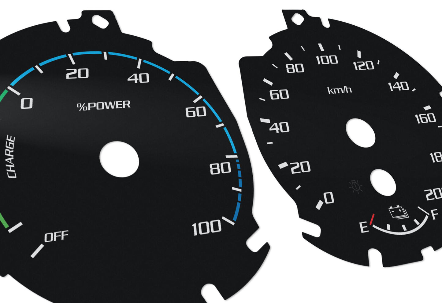 Ford Raptor EL  - Speedometer dials MPH to KM/H Gauges