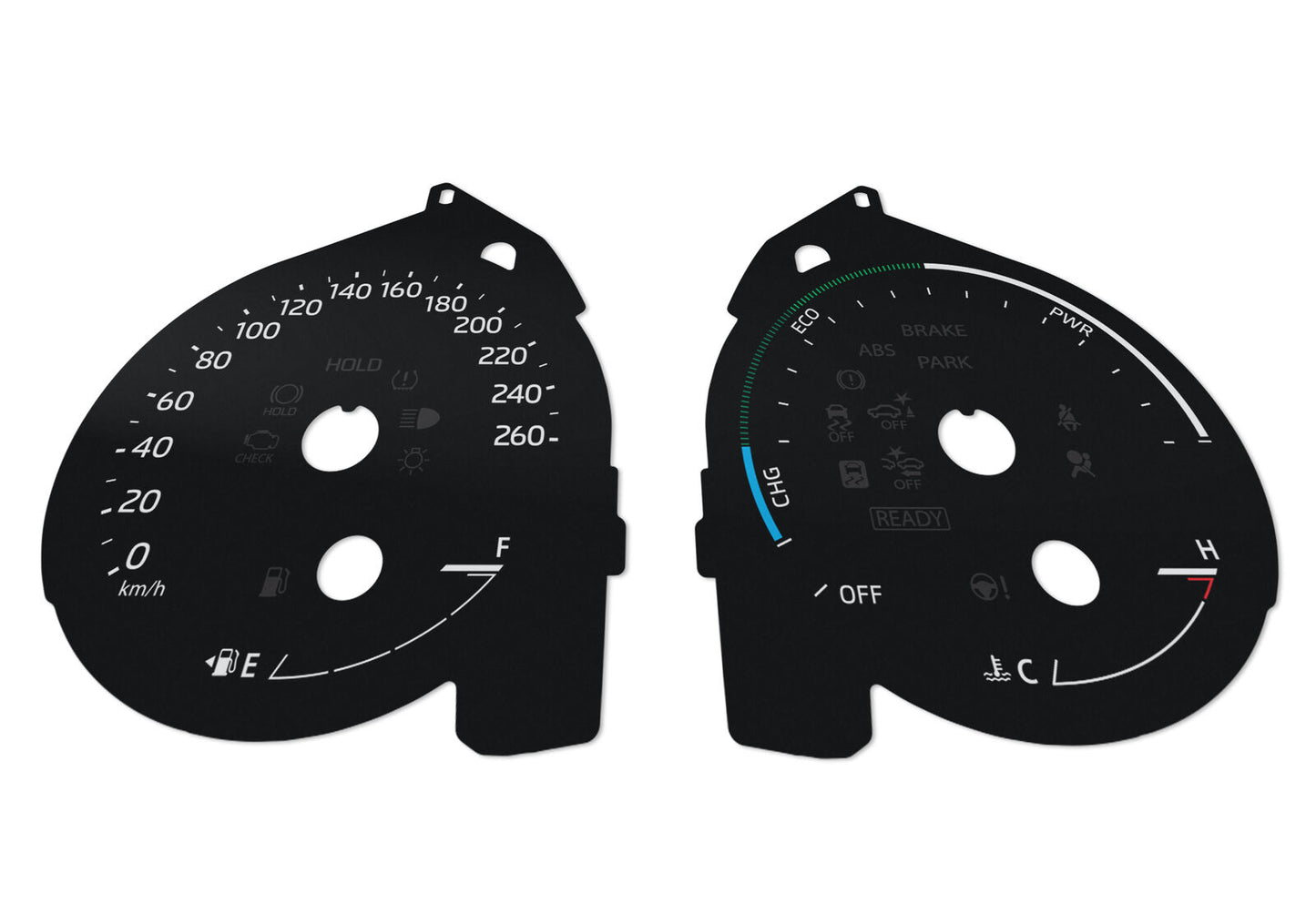 Toyota Sienna - Speedometer dials MPH to KM/H Gauges