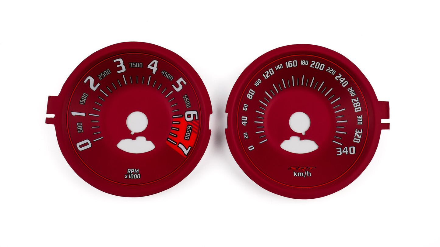 Dodge Challanger SRT 340km/h 3D - Speedometer Dials from MPH to Km/h Gauges