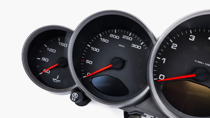 For Porsche Carrera 911, 997 - Speedometer gauges from MPH to km/h Gauges