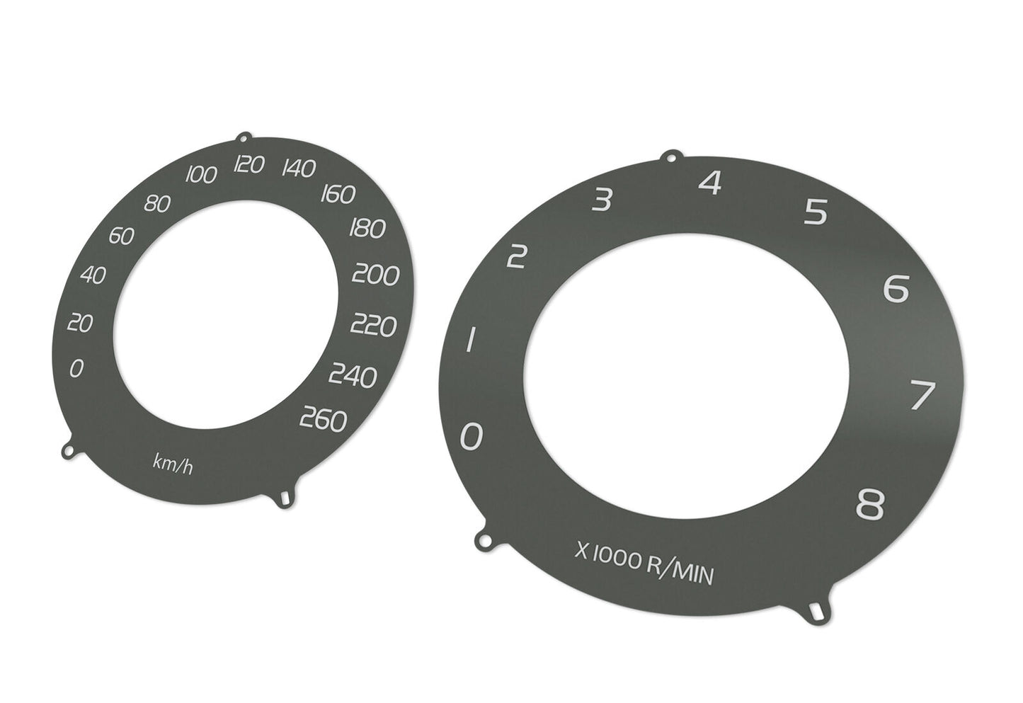 Volvo XC60 USA Brown  - Speedometer dials MPH to KM/H Gauges