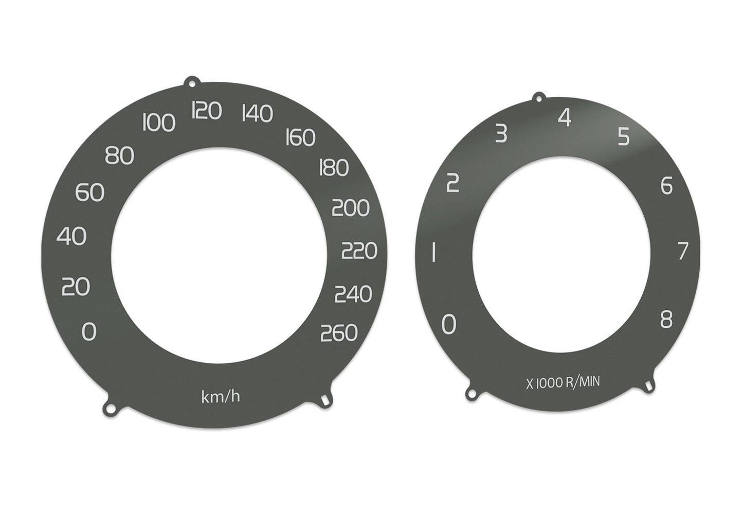 Volvo XC60 USA Brown  - Speedometer dials MPH to KM/H Gauges