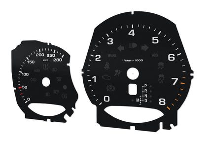 For Porsche Macan, Cayman, Boxster- Speedometer gauges from MPH to km/h Gauges