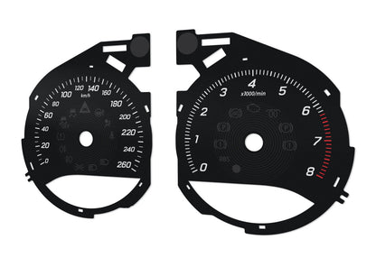 For Mercedes-Benz C, GLC, W205, W253 - Speedometer dials from MPH to km/h Gauges