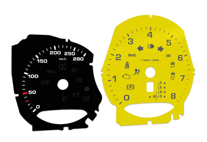 Porsche Macan,Cayman,Boxster - Speedometer gauges from MPH to km/h Gauges