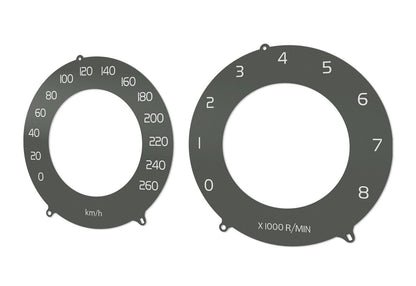 Volvo XC60 USA Brown  - Speedometer dials MPH to KM/H Gauges