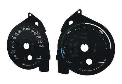 Toyota Sienna - Speedometer dials MPH to KM/H Gauges