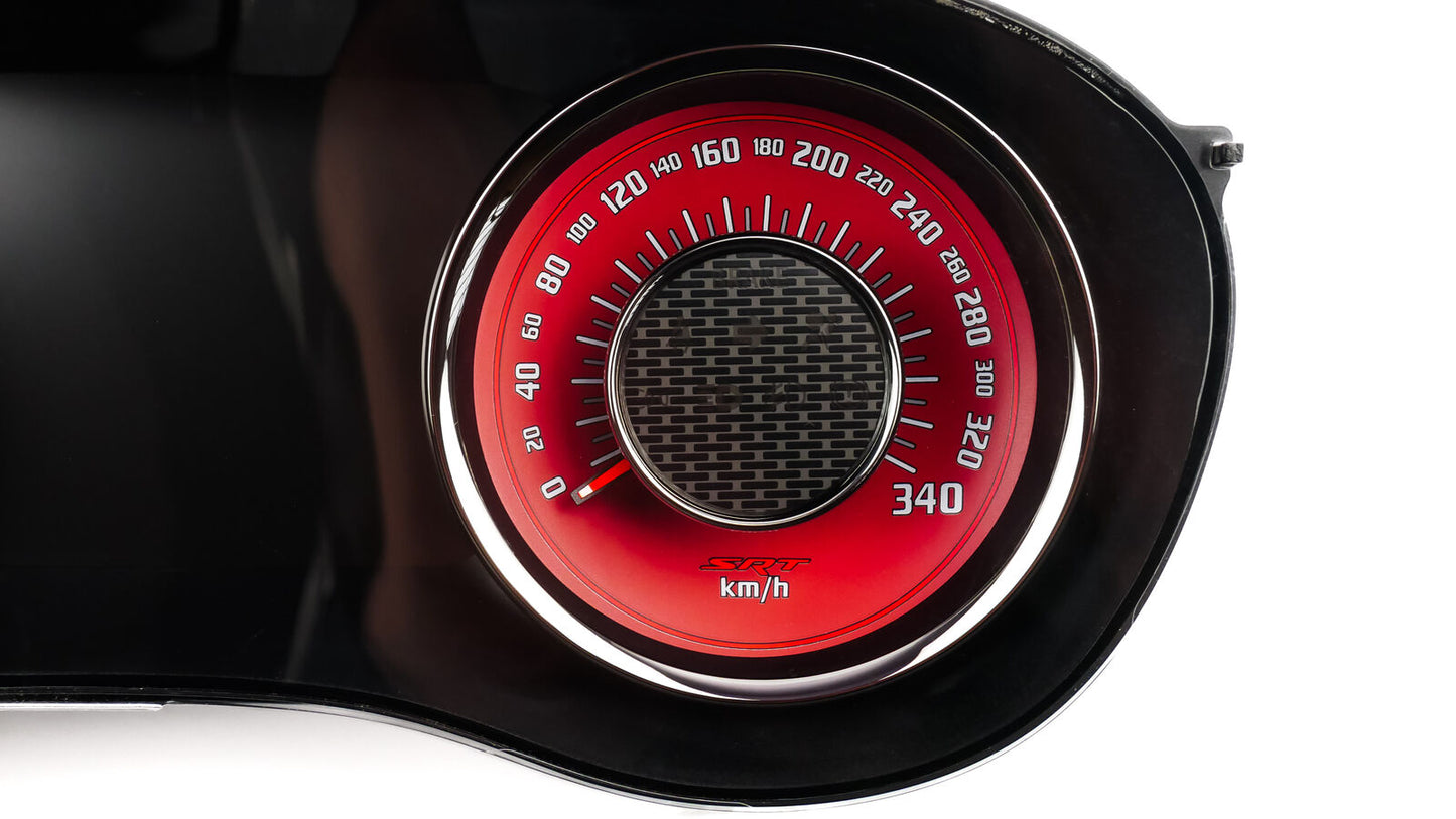 Dodge Challanger SRT 340km/h 3D - Speedometer Dials from MPH to Km/h Gauges