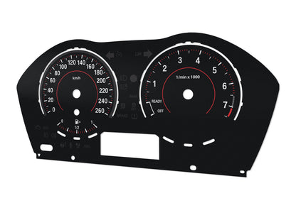 BMW 1,2, X1 series, F20, F22, F23, F48 - Speedometer dials MPH to KM/H Gauges