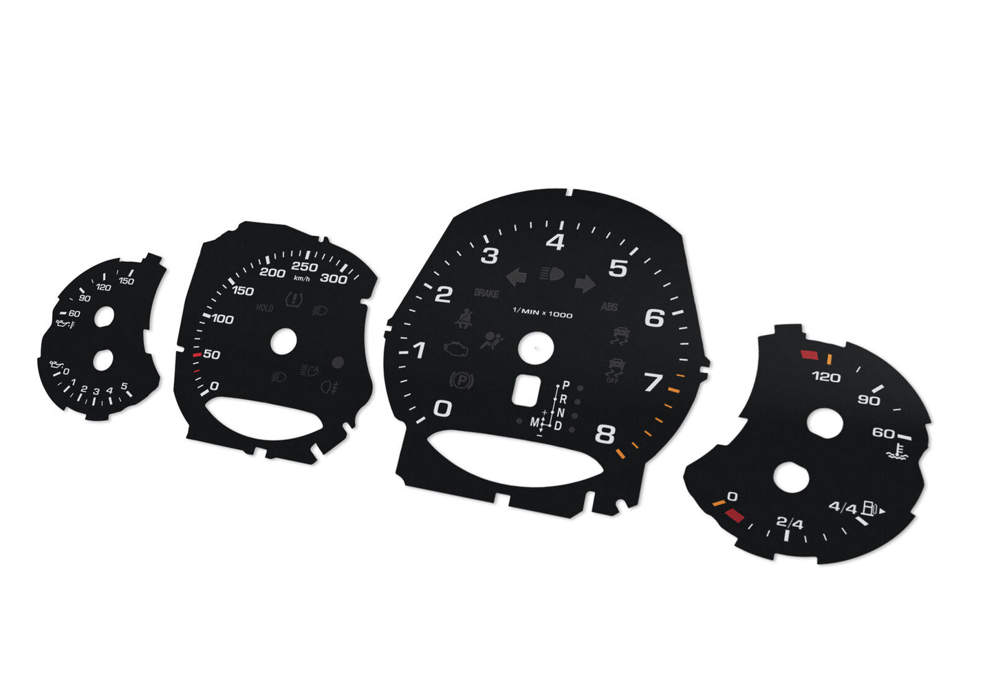 For Porsche Carrera 911 - Speedometer gauges from MPH to km/h Gauges