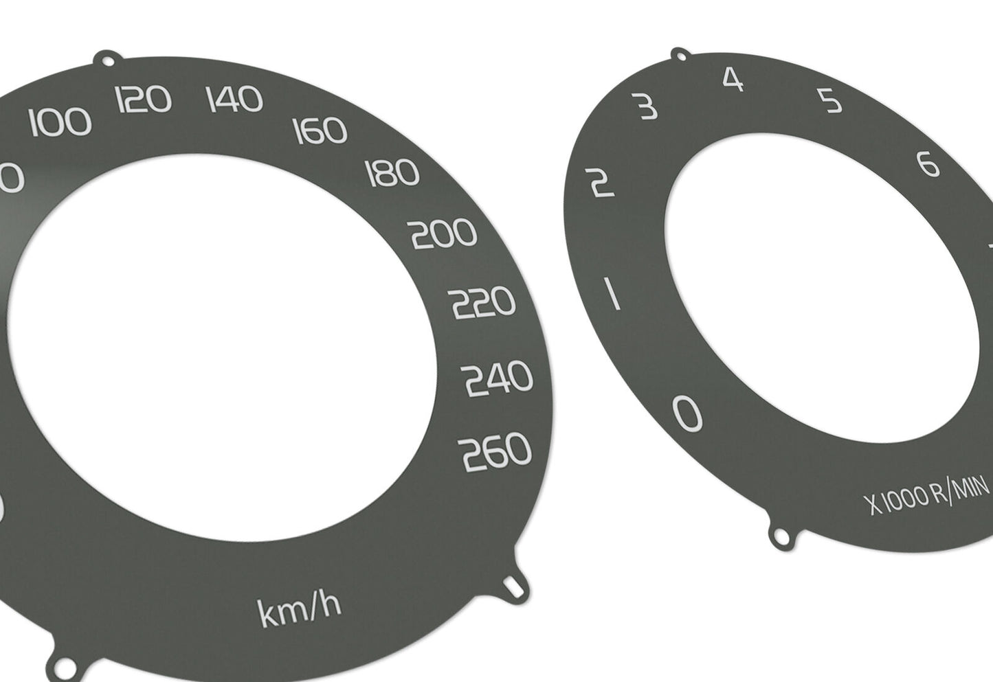 Volvo XC60 USA Brown  - Speedometer dials MPH to KM/H Gauges