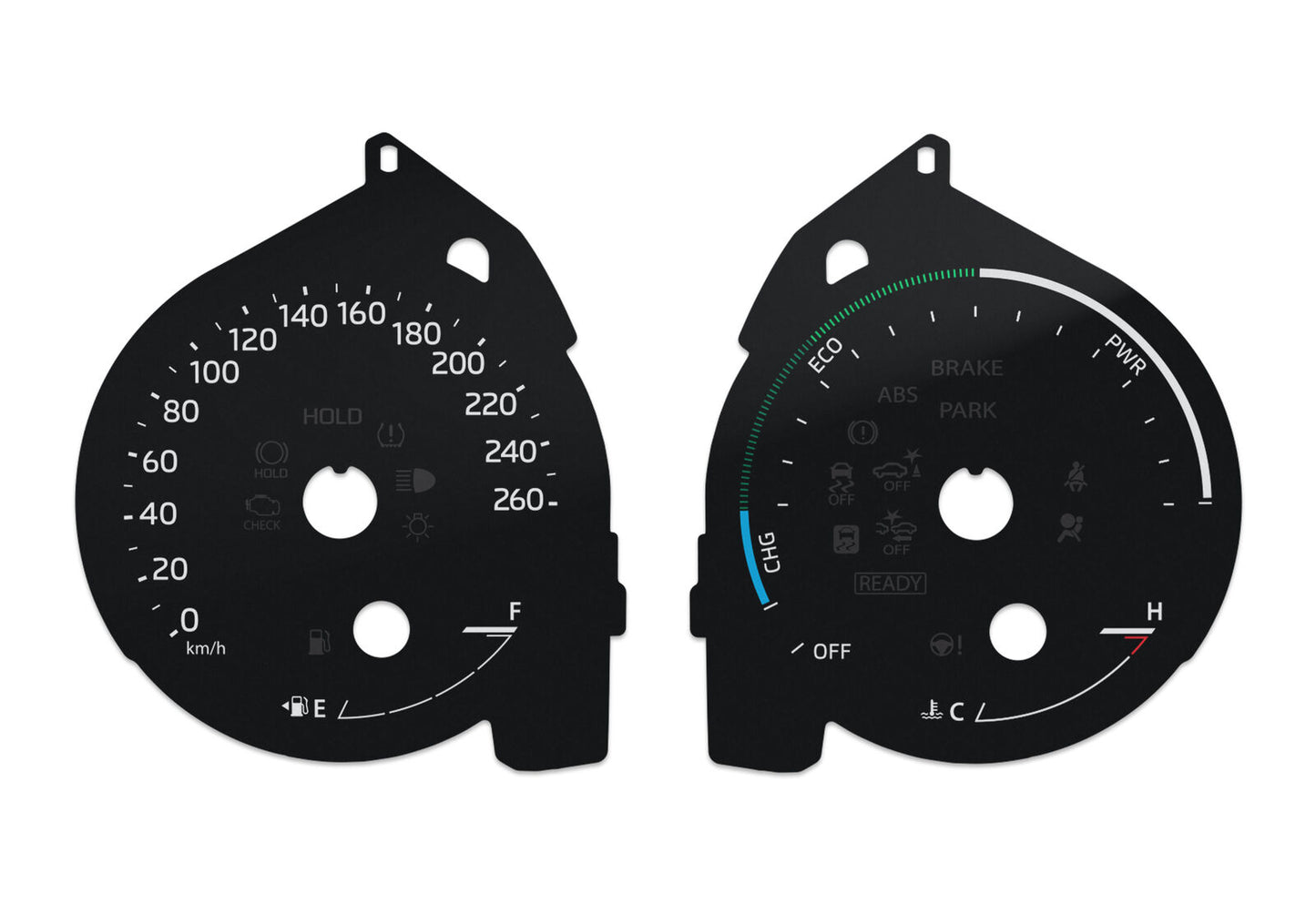 Toyota Sienna - Speedometer dials MPH to KM/H Gauges