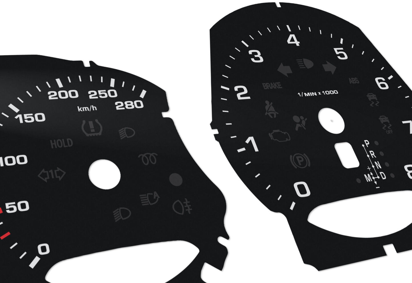 For Porsche Macan, Cayman, Boxster- Speedometer gauges from MPH to km/h Gauges