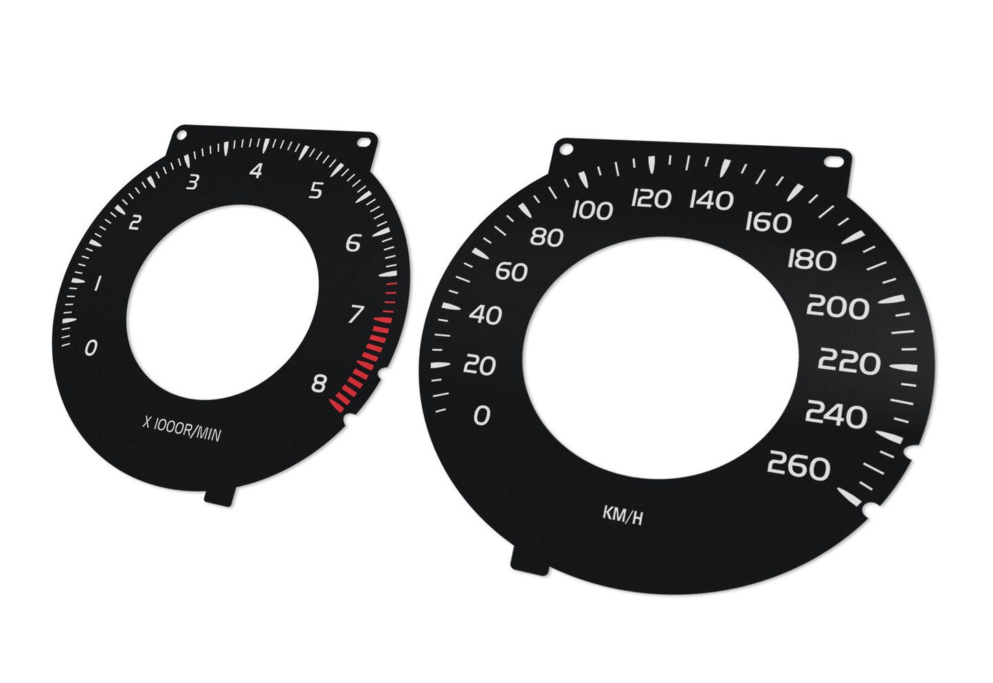 Volvo S80 USA  - Speedometer dials MPH to KM/H Gauges