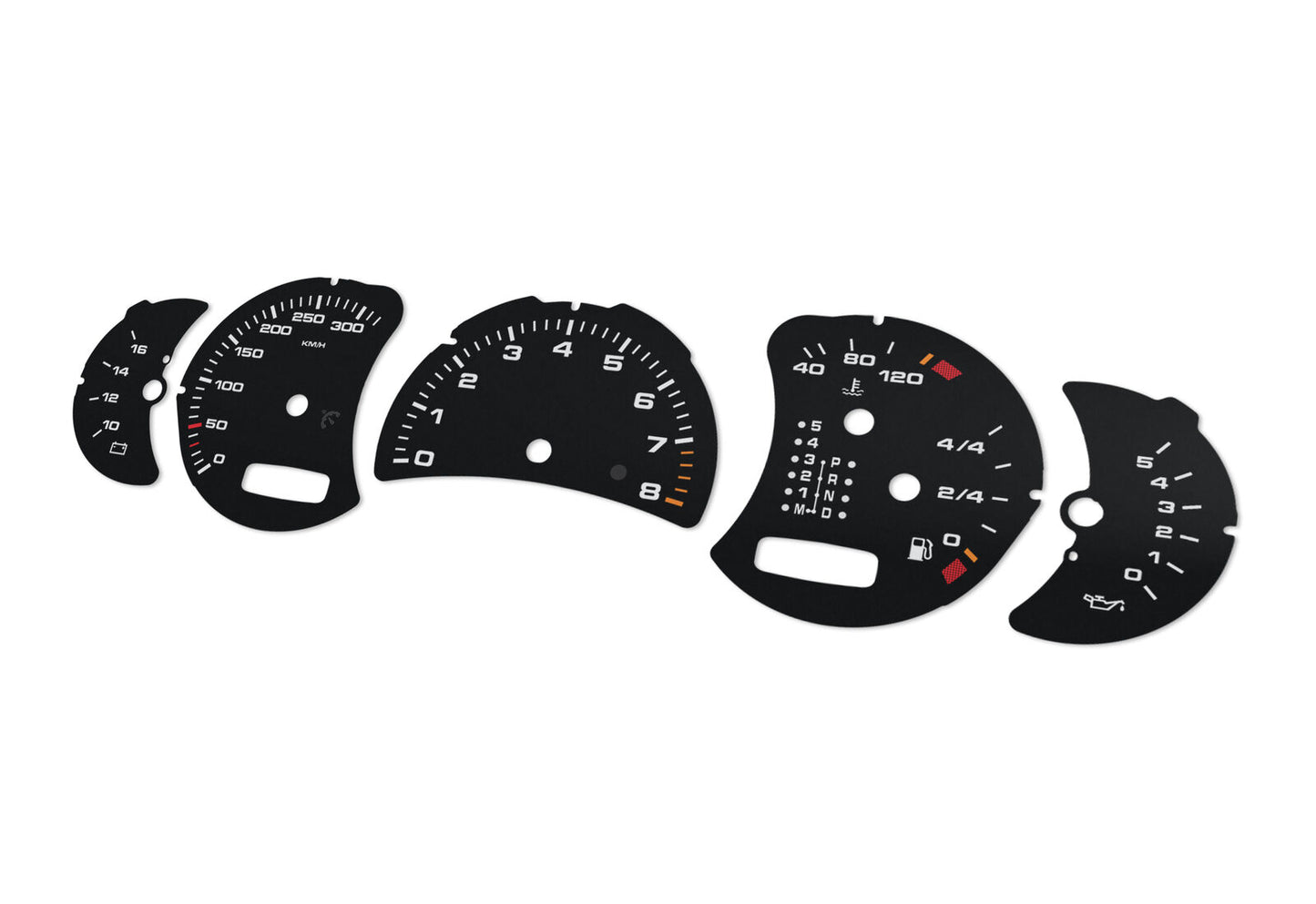 For Porsche Carrera 911, 996 - Speedometer gauges from MPH to km/h Gauges