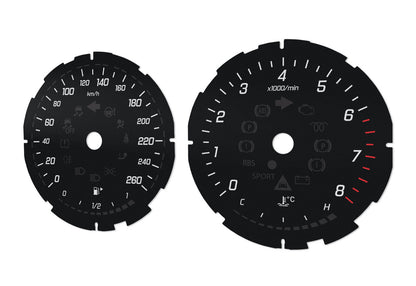 Mercedes-Benz  E, CLS W213  - Speedometer dials MPH to km/h Gauges