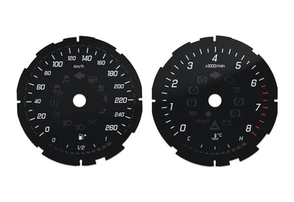 Mercedes-Benz  E, CLS W213  - Speedometer dials MPH to km/h Gauges