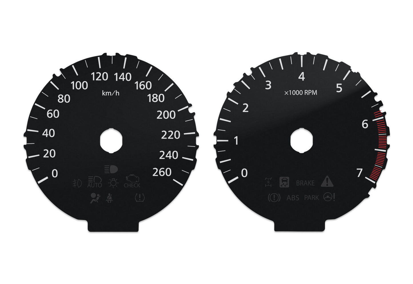 Lexus NX  - Speedometer dials MPH to KM/H Gauges