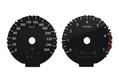 Lexus NX  - Speedometer dials MPH to KM/H Gauges