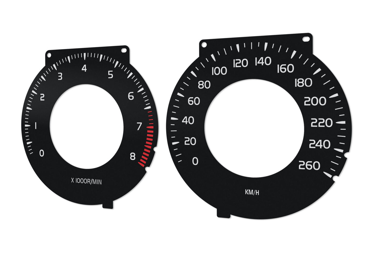 Volvo S80 USA  - Speedometer dials MPH to KM/H Gauges