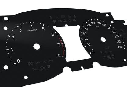 Lexus GX  - Speedometer dials MPH to KM/H Gauges