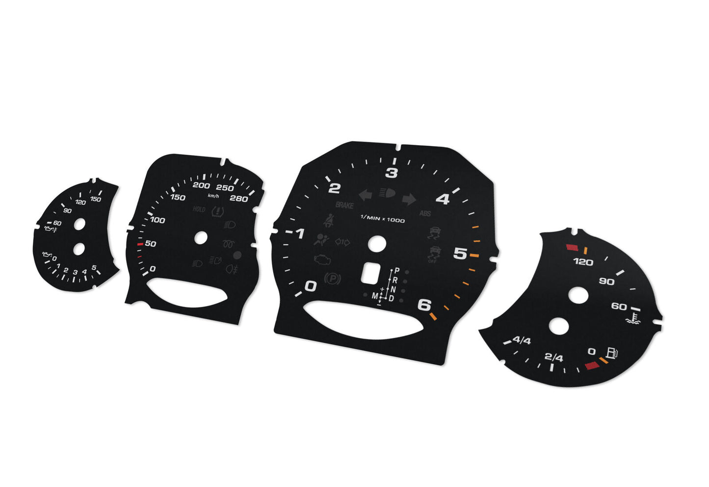 For Porsche Cayenne Diesel - Speedometer gauges from MPH to km/h Gauges