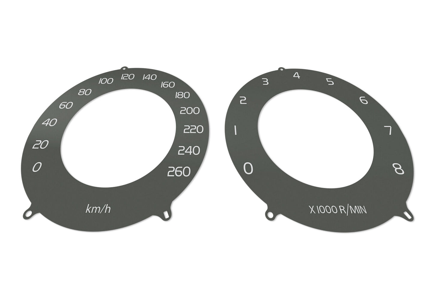 Volvo XC60 USA Brown  - Speedometer dials MPH to KM/H Gauges