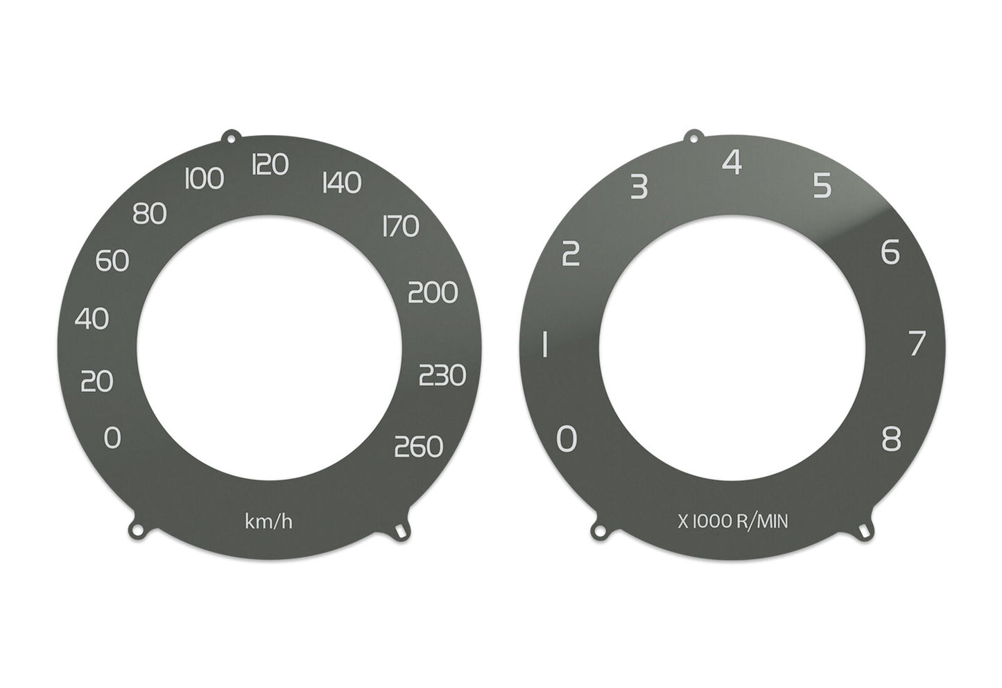 Volvo XC60 EU Brown  - Speedometer dials MPH to KM/H Gauges