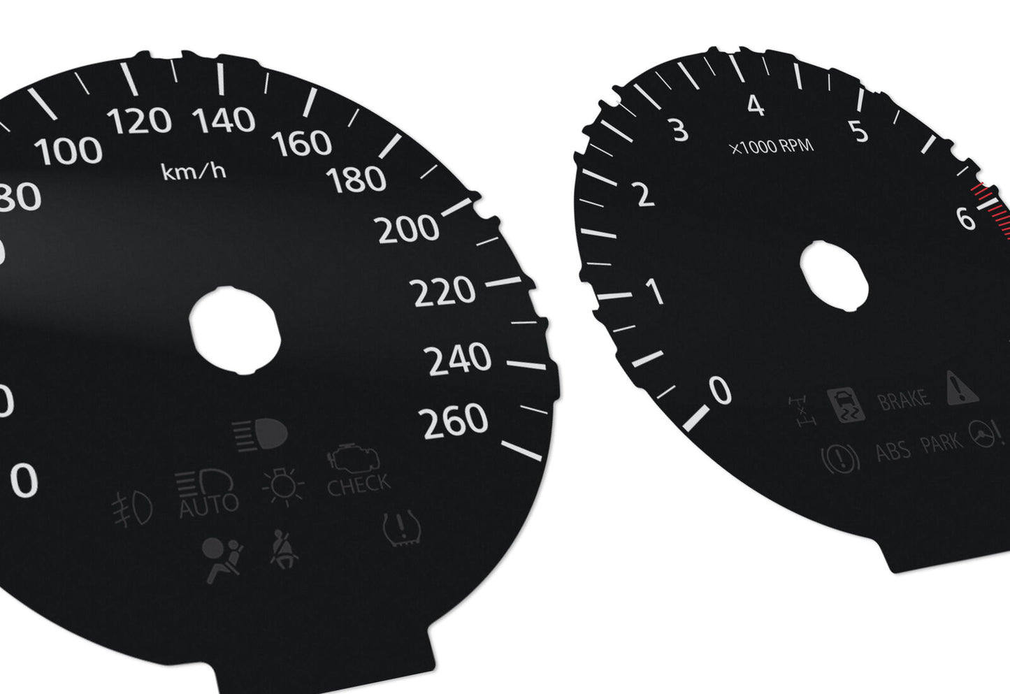 Lexus NX  - Speedometer dials MPH to KM/H Gauges