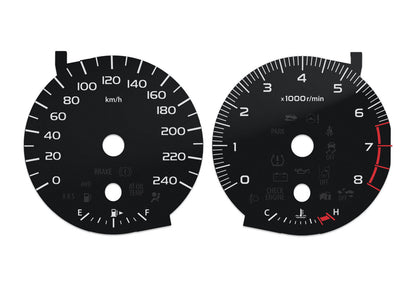 Subaru Legacy - Speedometer dials MPH to KM/H Gauges