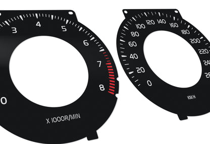 Volvo S80 USA  - Speedometer dials MPH to KM/H Gauges