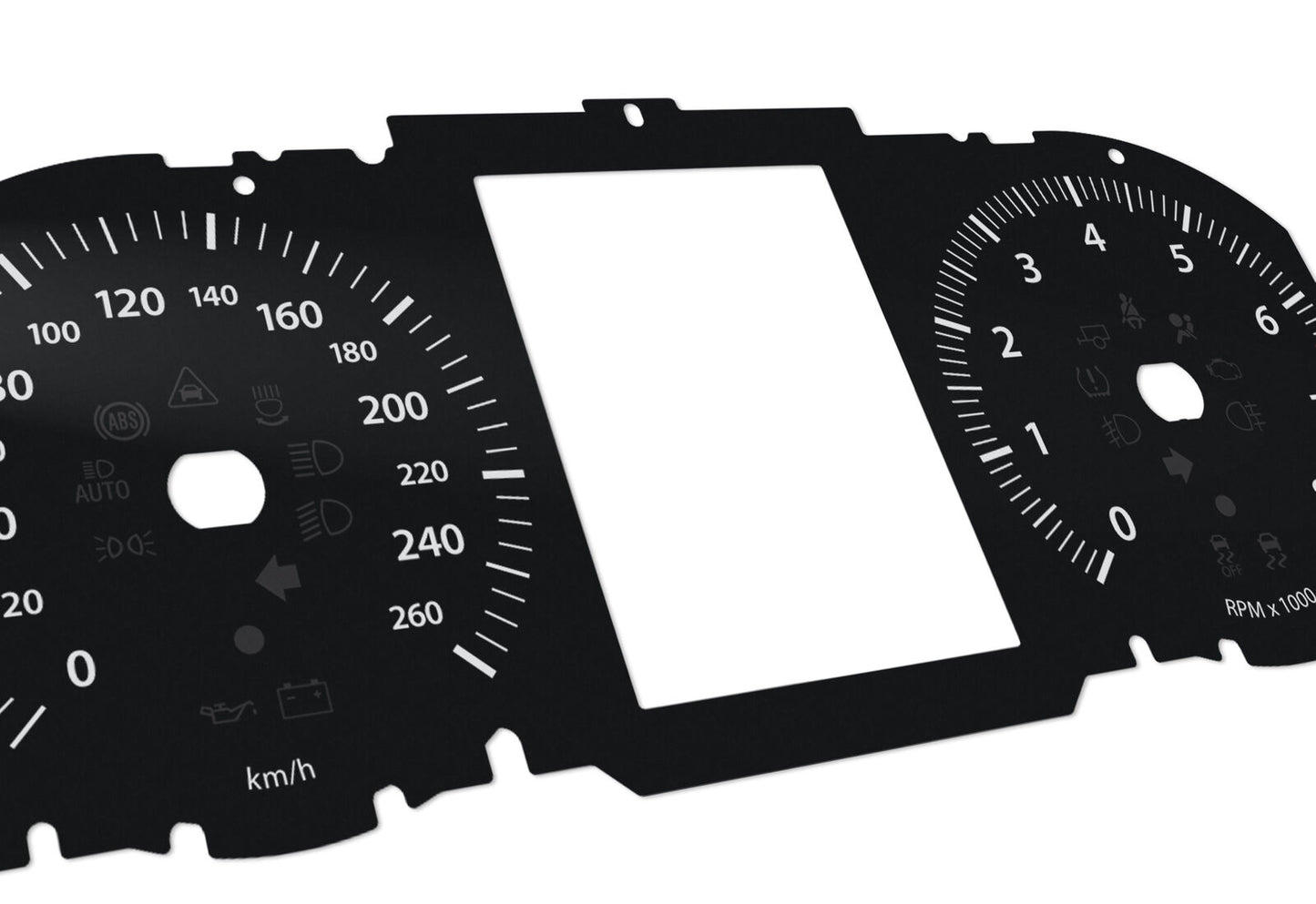 Land Rover Evoque  - Speedometer dials MPH to KM/H Gauges