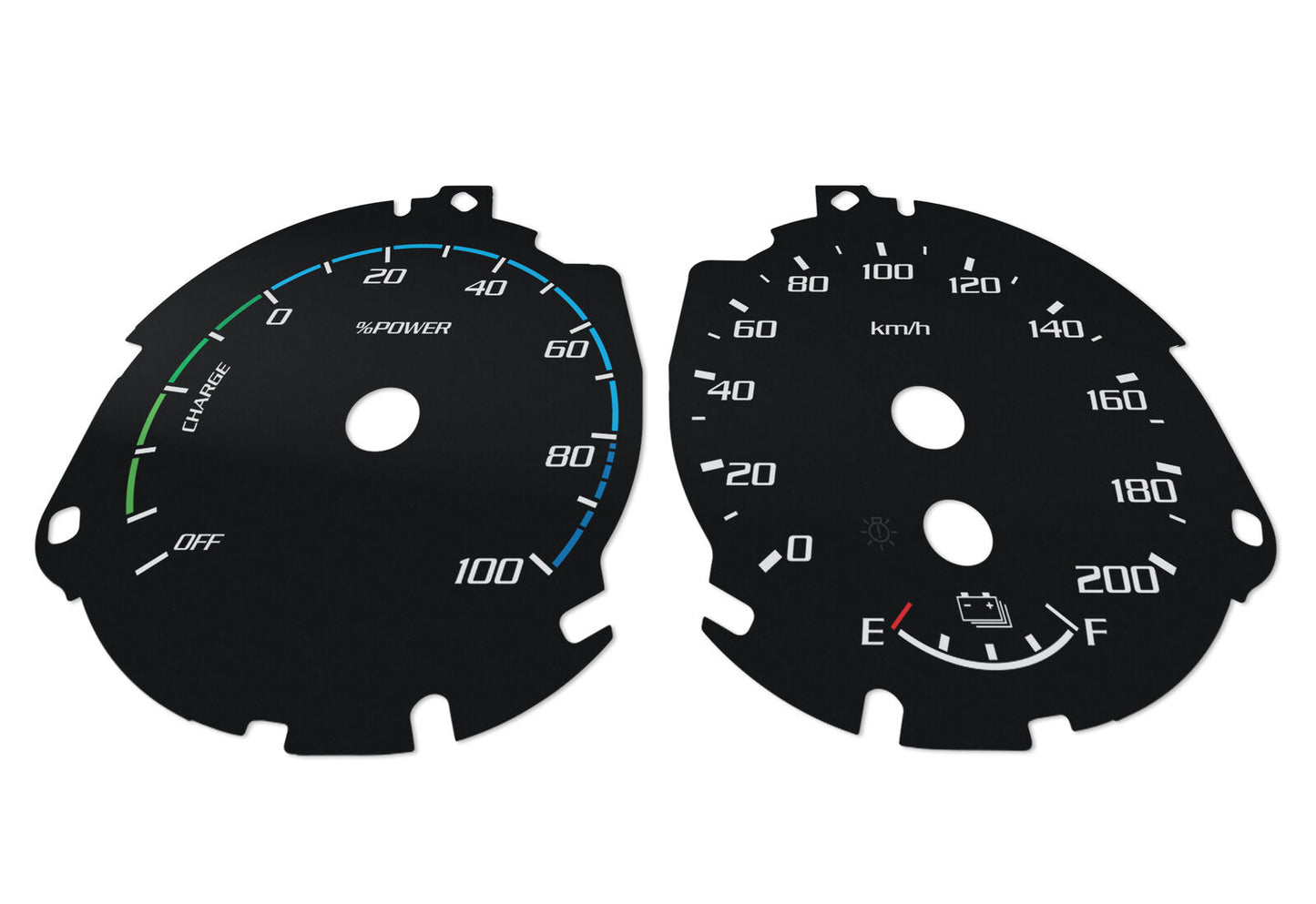 Ford Raptor EL  - Speedometer dials MPH to KM/H Gauges