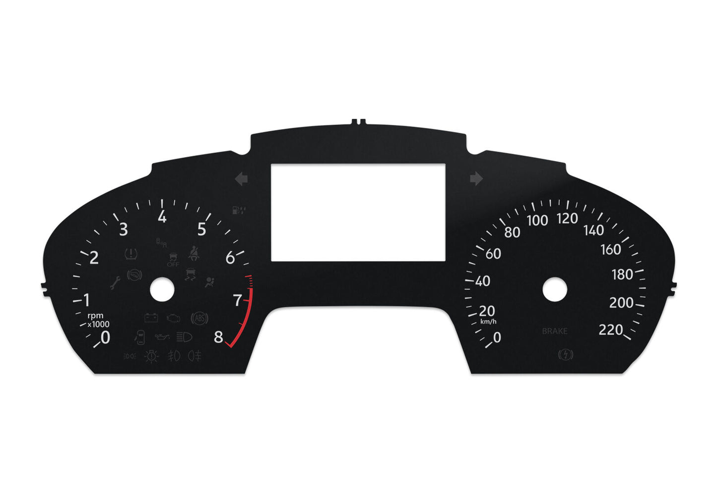 Ford Kuga  - Speedometer dials MPH to KM/H Gauges