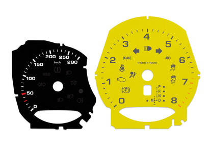 Porsche Macan,Cayman,Boxster - Speedometer gauges from MPH to km/h Gauges