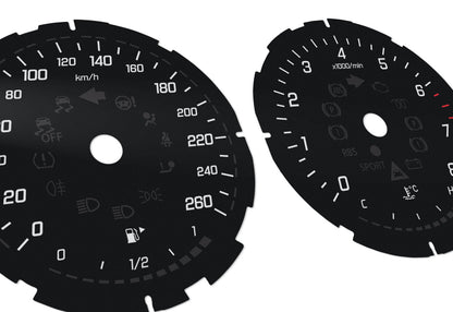 Mercedes-Benz  E, CLS W213  - Speedometer dials MPH to km/h Gauges