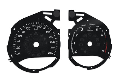 For Mercedes-Benz C, GLC, W205, W253 - Speedometer dials from MPH to km/h Gauges