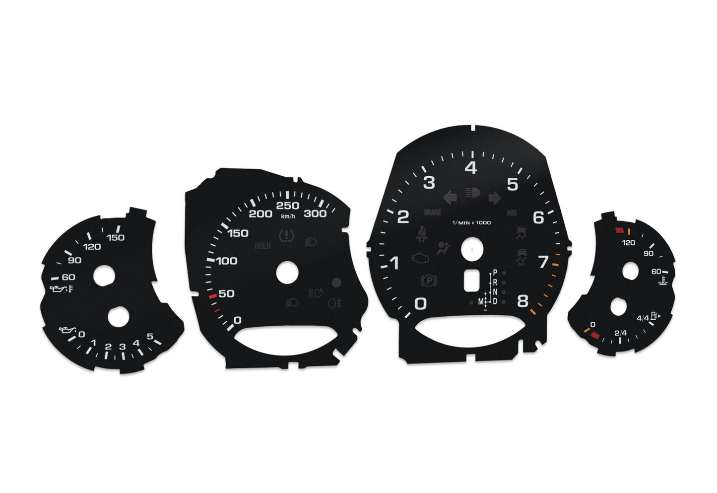 For Porsche Carrera 911 - Speedometer gauges from MPH to km/h Gauges