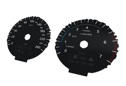 Lexus NX Hybrid  - Speedometer dials MPH to KM/H Gauges