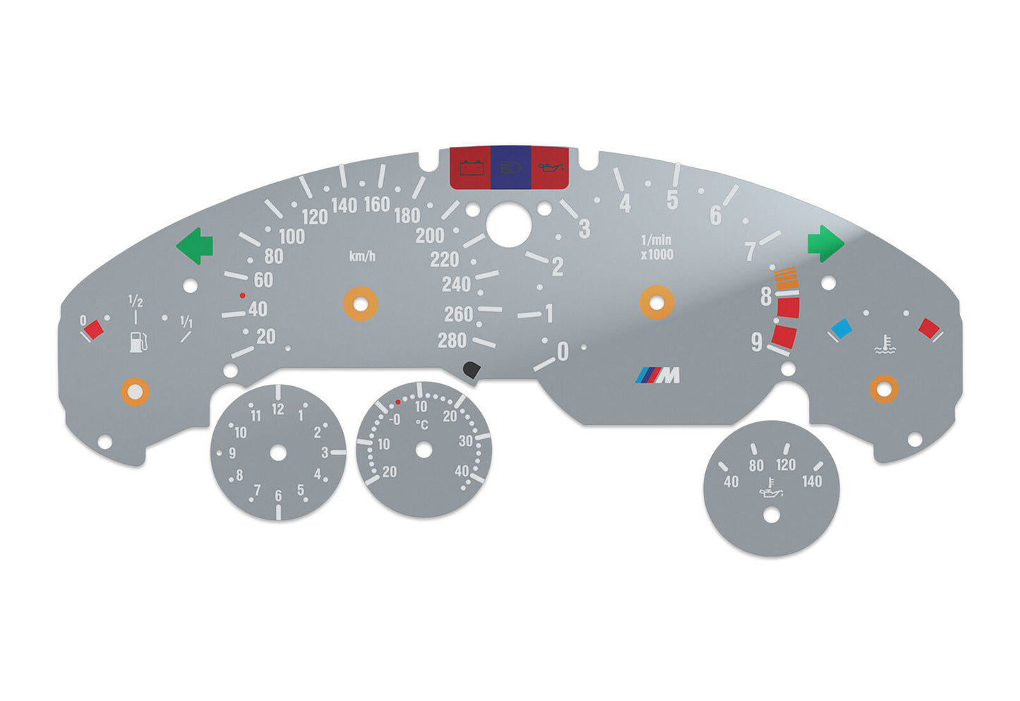 BMW Z3 M  - Speedometer dials MPH to KM/H Gauges