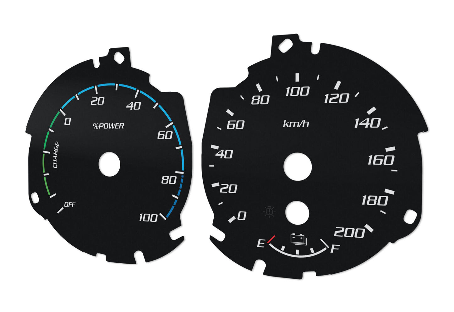 Ford Raptor EL  - Speedometer dials MPH to KM/H Gauges