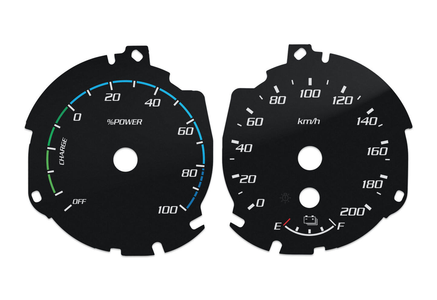 Ford Raptor EL  - Speedometer dials MPH to KM/H Gauges