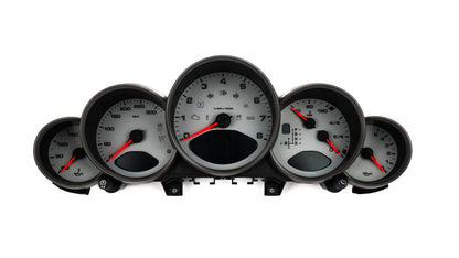 For Porsche Carrera 911, 997 Grey - Speedometer gauges from MPH to km/h Gauges