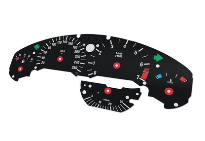 For BMW E36 260km/h - Speedometer Dials from MPH to Km/h Cluster Gauges